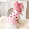 Abrigo de Algodón para Mascotas con Accesorio para Correa para Teddy, Bichón, Pomerania, Yorkshire Terrier, Ropa de Otoño e Invierno para Perros Pequeños y Gatos, Ropa de Invierno