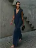 2025 Algodón Cuello en V Sin Mangas Top Chaleco Pantalón Traje de Mujer Europeo y Americano Nuevo Color Sólido Elegante Commuter Conjunto de Dos Piezas