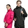 Chaqueta exterior de otoño e invierno engrosada cálida a prueba de frío ropa de trabajo tres en uno dos piezas logo largo bordado fabricante