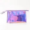 Bolsa de Cosméticos de PVC Transparente Feminina Portátil para Viagem Escritório Necessaire Organizador Plástico Porta-Lápis Bolsa de Armazenamento Logo Imprimível