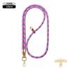 Cordão Original para Celular Longo 8mm Mosquetão de Montanhismo Transversal Ajustável Outdoor Elegante Dourado Escalada Corda Trançada