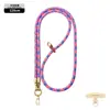 Cordón de alta gama original para teléfono móvil de 8 MM resistente para colgar en el cuello ajustable para exteriores anti-pérdida cuerda trenzada para muñeca dorada