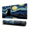 Gato Preto e Branco Mouse Pad Grande Desenho Animado Fofo Borracha Antiderrapante Mouse Pad Extra Grande Tapete de Mesa Design Personalizado