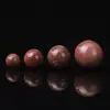10mm Contas Soltas de Cristal Natural Calcedônia Vermelha Melancia Jade Flor de Pessegueiro Arenito Dourado Série Vermelha Contas Redondas Atacado