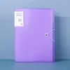 Nova Pasta de Documentos A4 com Elástico Álbum de Armazenamento de Exames de Gravidez Provas de Alunos Certificados Pasta Colorida para Doces Venda por Atacado
