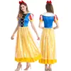 Disfraces de Halloween Tema de Cuento de Hadas Cosplay Niños Vestido de Blancanieves Actuación en Escenario cos Disfraces