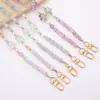 Bolso Bandolera Nuevo con Cadena de Cuentas de Vidrio Cadena de Repuesto Cadena Colorida Estrella de Cinco Puntas Correa para Teléfono Móvil Cadena Colgante Anticaída
