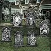2027 Halloween Transfronteiriço ao Ar Livre Lápide Caveira Placa de Jardim Festa Temática de Terror Decoração