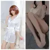 Lencería Sexy para Mujer, Atractiva y Seductora, Bata Transparente con Ribete de Encaje Talla Plus, Bata con Lazos, Venta al por Mayor y Dropshipping
