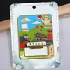 [Shanxi] Hengshan Datong Pingyao Ciudad Sello Versión de Fuente con Forma de Abanico Imán de Refrigerador de Madera Souvenirs Culturales y Creativos