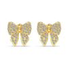 Anel de prata esterlina 925 de alta qualidade estilo japonês e coreano, colar, brincos, requintado laço com incrustação de zircônia, conjunto de joias femininas