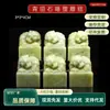 Botón de Tallado de Mapache Durmiendo de Piedra Qingtian 3*3*4cm Sello de Piedra Material de Sello de Piedra Sello de Piedra Dorada Material de Tallado de Sello de Piedra Dropshipping