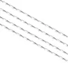 Collar de plata de ley S925 para mujer, cadena de caja, lingote, semillas de melón, ola de agua, estrellas, hueso de serpiente, cadena para clavícula, venta al por mayor
