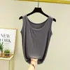 Chaleco de Modal para Mujer Verano Nuevo Talla Grande Holgado Sin Mangas Camiseta Base Top Camisola Fina
