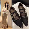 Zapatos de salón bajos estilo francés extremadamente bonitos que no cansan los pies, nuevos zapatos Mary Jane para mujer primavera 2026 otoño