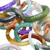Pulseras de Calcedonia de Varios Colores al por Mayor, Pulseras de Monedas, Accesorios para Pulseras de Media Cara DIY