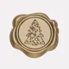 Nuevas pegatinas de sello de cera de árbol de Navidad para sobres, pegatinas de sello de cera serie Navidad al por mayor