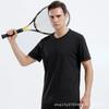 Camiseta sin costuras efecto hielo 2025 para hombre, verano, elástica, manga corta, secado rápido, transpirable, deportiva, casual, camiseta de secado rápido, alta elasticidad