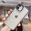 Adecuado para Iphone17Promax Transparente Tres en Uno Funda para Teléfono Móvil Apple 12 Suave 15 Borde Color Caramelo Cubierta Protectora 11