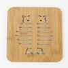 KENS Criativo Dos Desenhos Animados Tapete De Isolamento Térmico Distintivo De Madeira Engrossado Tapete De Isolamento Térmico Coaster Bowl Mat Placemat