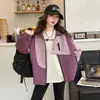 Casaco Jaqueta de Costura Outono para Meninas 2024 Novo Grande Estilo Western Casual Jaqueta Corta-vento Roupas de Primavera e Outono