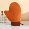 Guantes de loción corporal para aplicación rápida de aceite autobronceador, guantes flocados para masaje y SPA fáciles, guantes bronceadores para aplicar aceites esenciales