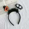 2026 Nuevo Sombrero de Mago Calabaza de Halloween Diadema Festival Broma Divertida Goma para el Cabello Lado Calavera Pinza para el Cabello Accesorios para el Cabello