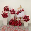Ceremonia de Entrega de Coche Ventana Decoración de Boda Columna de Flores Arte Floral Tienda 4s Soporte de PVC de Bienvenida Columna de Papel Adornos de Decoración