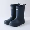 Botas de Lluvia para Niños Ultraligeras 2026 Nuevo Estilo Media Pantorrilla Antideslizantes Suaves Unisex Botas de Lluvia para Niños Guardería Bebé Zapatos de Agua Cubrezapatos