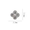 Nuevo arte de uñas transfronterizo color circón trébol de cuatro hojas joyería de circón de lujo japonesa flor accesorios para uñas diamante al por mayor