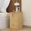 Mueble de noche de almacenamiento mini con cerradura, estilo cajón, ultraestrecho, grado E1, minimalista, 20/30 cm, hecho de madera de ingeniería para dormitorio