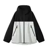 Chaqueta Exterior Imprimible con Logo para Hombre y Mujer, Cortavientos e Impermeable para Primavera y Otoño, Chaqueta con Capucha Holgada para Pareja