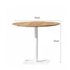 Mesa y Silla de Exterior para Patio Impermeable Protector Solar Rocío Balcón Pequeño Silla de Mimbre de Ocio Conjunto de Tres Piezas Combinación de Mesa y Silla de Mimbre para Exteriores