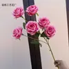 Flores Artificiais para Casamento Novo Estilo Rosa Enrolada Flor Falsa Flor Cascata de Rosa Parede de Flores Fileira de Flores para Casamento Exportação Transfronteiriça