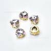 Taladro K9 de alta calidad 12 mm triángulo grueso fondo puntiagudo taladro de cristal diy ropa zapato bolsa cosido a mano taladro de garra uña esmalte de uñas diamante joya