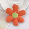 Novos acessórios de flor de girassol de algodão para capa de celular DIY, material para presilha de cabelo, adereço de cabeça de flor de tecido de inverno