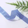 Huiya Suge La Cinta a Cuadros Ropa Accesorios para el Cabello Accesorios de Lazo Flores Hechas a Mano Cinta para Envoltura de Regalos de Pasteles