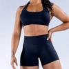 Sutiã esportivo Amazon de alta elasticidade superfino de nylon com alças penduradas nas costas sem costura, sem costas, à prova de choque, para ioga feminina