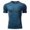 Ropa de Fitness Camiseta Deportiva de Manga Corta para Hombre de Secado Rápido para Correr Camiseta Ajustada de Seda Helada para Entrenamiento de Baloncesto de Media Manga para Absorber el Sudor