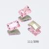 Accesorios para Uñas Dongzhou Colección Rosa Oscuro Fondo Puntiagudo Vidrio K9 de Alta Calidad Mariposa Diamante Grande Brillante Estilo Popular de Celebridad de Internet