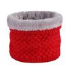 Gola de Lã de Cor Sólida de Inverno Manga de Lã Tricotada para Montaria Feminina Cachecol Espesso para Pescoço Quente à Prova de Vento no Outono e Inverno