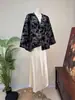 Novo Casaco Francês Solto Estilo Chinês Florido Chegada Nova Outono 2026 Cardigan Top Nobre Estilo Chinês Pequeno Estilo Chanel