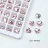 Cristal Dongzhou Geométrico Coração Gordo 6*5,3 Corações para Nail Art Strass Feito à Mão Coração de Diamante Artificial 4815 Decorações DIY para Nail Art