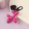 Novo Pingente Estilo Ins Bola de Amor Chaveiro de Cachorro Chaveiro de Casal Pingente para Bolsa DIY Joias Doces e Descoladas