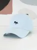 Gorra de Béisbol Bordada con Zorro para Parejas para Hombre y Mujer Verano Transpirable Protección Solar Sombrero para el Sol Que Muestra la Cara Sombrero Pequeño