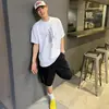 WELL MIKI Marca americana de alta qualidade, moderna, 100% algodão, solta, preta, casual, T-shirt de manga curta para casal para o verão, unissex