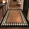 Alfombra de Piso de Terciopelo de Cristal Retro para Entrada del Hogar, Felpudo Raspador de Lodo y Eliminador de Suciedad, Fácil de Mantener, Resistente a las Manchas, Felpudo Antideslizante para Puerta de Entrada