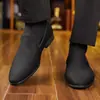 Traje de Cruzar Traje de Etiqueta Zapatos de Conducir Mocasines para Hombre Zapatos de Vestir Slip Moda Comercio Exterior