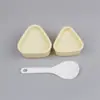 Molde de bola de arroz para niños de dibujos animados material pp de grado alimenticio herramientas para hornear arroz triángulo de arroz bola de arroz venta al por mayor