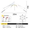 En stock al por mayor Genting tres picos toldo mariposa tienda de campaña exterior doble pico toldo extragrande campamento impermeable protector solar
